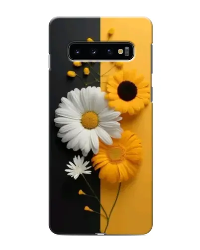 Чехол для Samsung Galaxy s10 Plus с картинкой «Подсолнух и ромашка»