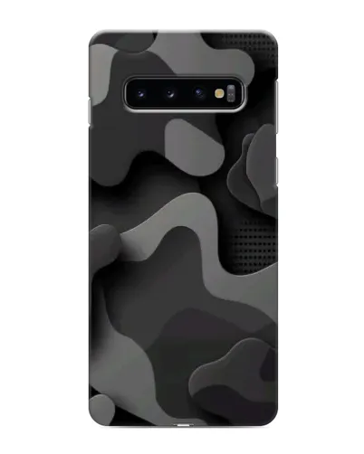 Чехол для Samsung Galaxy s10 Plus с картинкой «Темный абстрактный камуфляж»