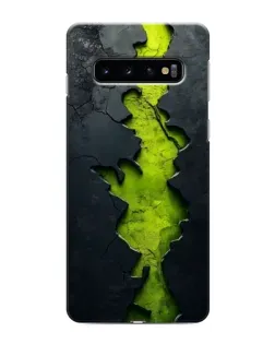 Чехол для Samsung Galaxy s10 Plus с картинкой «Салатовый разлом скалы» Чехол для Samsung Galaxy s10 Plus с картинкой «Салатовый разлом скалы»