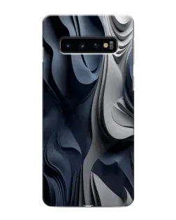 Чехол для Samsung Galaxy s10 Plus с картинкой «Объемные синие складки» Чехол для Samsung Galaxy s10 Plus с картинкой «Объемные синие складки»