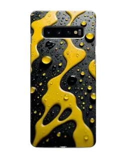 Чехол для Samsung Galaxy s10 Plus с картинкой «Жидкое желтое золото»