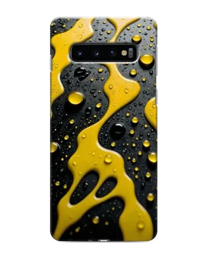 Чехол для Samsung Galaxy s10 Plus с картинкой «Жидкое желтое золото»