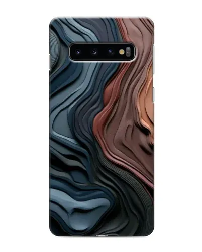 Чехол для Samsung Galaxy s10 Plus с картинкой «Цветные волны каньона»