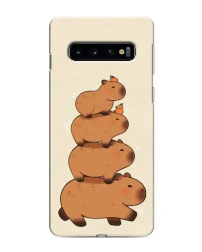 Чехол для Samsung Galaxy s10 Plus с картинкой «Башня из капибар» Чехол для Samsung Galaxy s10 Plus с картинкой «Башня из капибар»