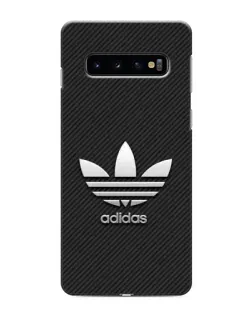 Чехол для Samsung Galaxy S10 с картинкой «Adidas Карбоновая текстура»
