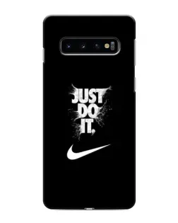 Чехол для Samsung Galaxy S10 с картинкой «Текстовый принт Nike» Чехол для Samsung Galaxy S10 с картинкой «Текстовый принт Nike»