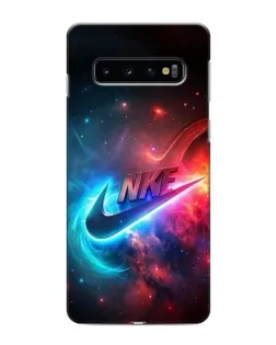 Чехол для Samsung Galaxy S10 с картинкой «Огненный логотип Nike» Чехол для Samsung Galaxy S10 с картинкой «Огненный логотип Nike»