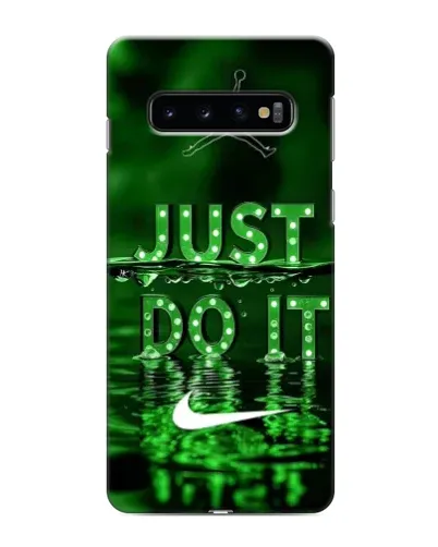 Чехол для Samsung Galaxy S10 с картинкой «Зеленый неоновый Nike» Чехол для Samsung Galaxy S10 с картинкой «Зеленый неоновый Nike»