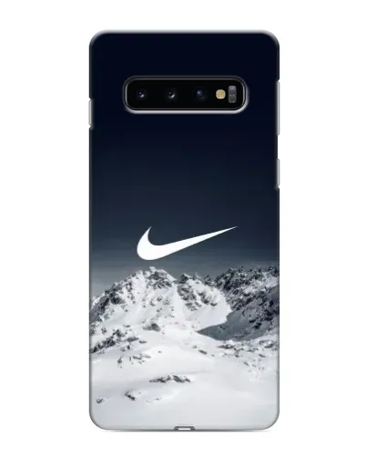 Чехол для Samsung Galaxy S10 с картинкой «Nike — зимние горы» Чехол для Samsung Galaxy S10 с картинкой «Nike — зимние горы»