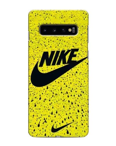 Чехол для Samsung Galaxy S10 с картинкой «Желтый текстурный Nike» Чехол для Samsung Galaxy S10 с картинкой «Желтый текстурный Nike»