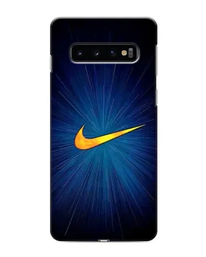 Чехол для Samsung Galaxy S10 с картинкой «Синий пульс Nike» Чехол для Samsung Galaxy S10 с картинкой «Синий пульс Nike»