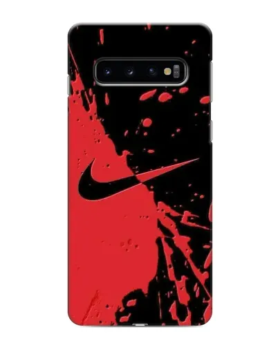 Чехол для Samsung Galaxy S10 с картинкой «Красные брызги Nike» Чехол для Samsung Galaxy S10 с картинкой «Красные брызги Nike»