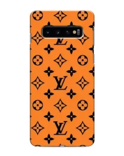 Чехол для Samsung Galaxy S10 с картинкой «Оранжевый стиль LV»