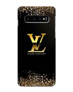 Чехол для Samsung Galaxy S10 с картинкой «LV — золотые искры»