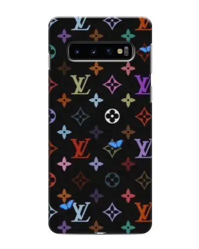 Чехол для Samsung Galaxy S10 с картинкой «Цветная монограмма LV» Чехол для Samsung Galaxy S10 с картинкой «Цветная монограмма LV»