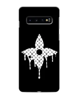 Чехол для Samsung Galaxy S10 с картинкой «Цветочная монограмма»