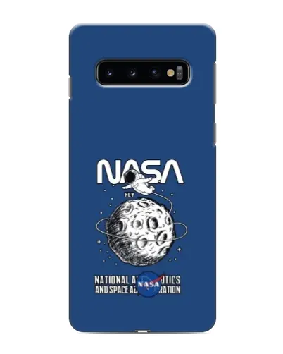 Чехол для Samsung Galaxy S10 с картинкой «NASA — лунная миссия»