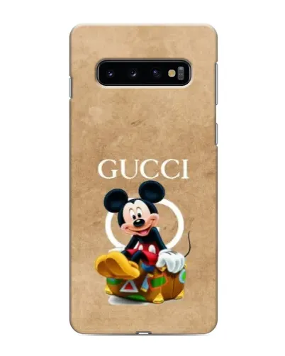 Чехол для Samsung Galaxy S10 с картинкой «Микки Маус Gucci — крафт» Чехол для Samsung Galaxy S10 с картинкой «Микки Маус Gucci — крафт»