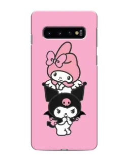 Чехол для Samsung Galaxy S10 с картинкой «My Melody и Kuromi» Чехол для Samsung Galaxy S10 с картинкой «My Melody и Kuromi»