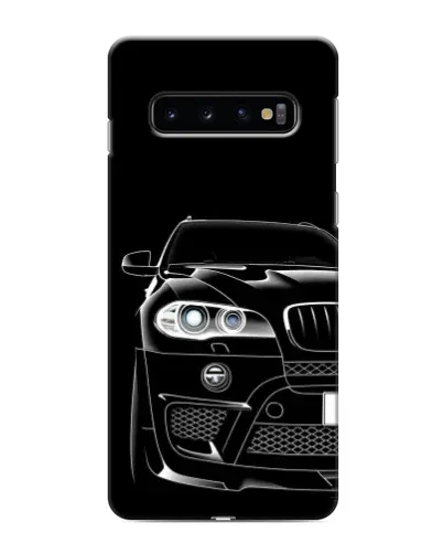 Чехол для Samsung Galaxy S10 с картинкой «Темный силуэт BMW»