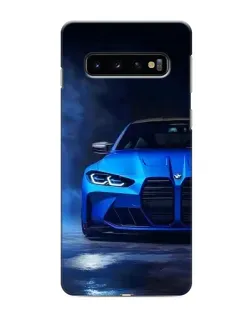 Чехол для Samsung Galaxy S10 с картинкой «Голубая BMW M4» Чехол для Samsung Galaxy S10 с картинкой «Голубая BMW M4»