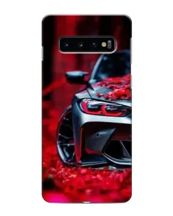 Чехол для Samsung Galaxy S10 с картинкой «Спортивная BMW и цветы» Чехол для Samsung Galaxy S10 с картинкой «Спортивная BMW и цветы»
