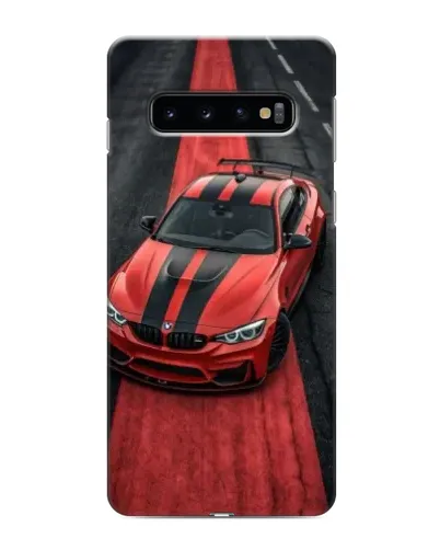 Чехол для Samsung Galaxy S10 с картинкой «BMW на красной дорожке»