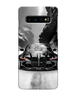 Чехол для Samsung Galaxy S10 с картинкой «BMW — акварельный дрифт» Чехол для Samsung Galaxy S10 с картинкой «BMW — акварельный дрифт»