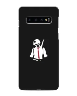 Чохол для Samsung Galaxy S10 з картинкою «PUBG — силует воїна»