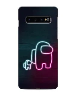 Чехол для Samsung Galaxy S10 с картинкой «Among Us неон-арт» Чехол для Samsung Galaxy S10 с картинкой «Among Us неон-арт»