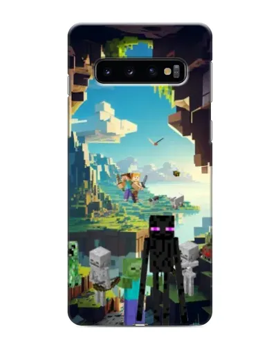 Чохол для Samsung Galaxy S10 з картинкою «Ендермен у лісі»