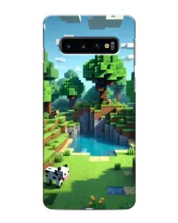Чохол для Samsung Galaxy S10 з картинкою «Minecraft літній день»