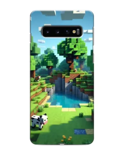 Чохол для Samsung Galaxy S10 з картинкою «Minecraft літній день»