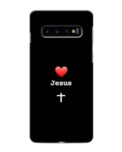 Чехол для Samsung Galaxy S10 с картинкой «Сердце - Jesus» Чехол для Samsung Galaxy S10 с картинкой «Сердце - Jesus»