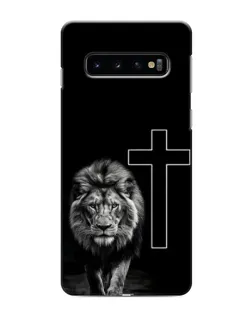 Чохол для Samsung Galaxy S10 з картинкою «Лев та Хрест»