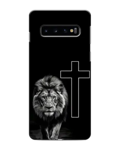 Чехол для Samsung Galaxy S10 с картинкой «Лев и Крест» Чехол для Samsung Galaxy S10 с картинкой «Лев и Крест»