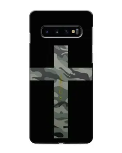 Чехол для Samsung Galaxy S10 с картинкой «Милитари Крест»