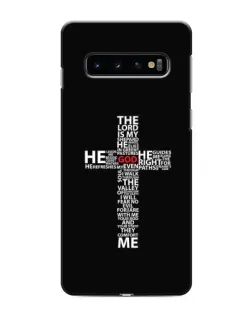 Чехол для Samsung Galaxy S10 с картинкой «Текстовый крест» Чехол для Samsung Galaxy S10 с картинкой «Текстовый крест»