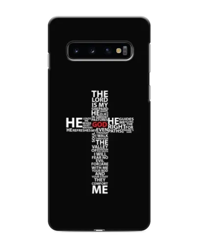 Чехол для Samsung Galaxy S10 с картинкой «Текстовый крест» Чехол для Samsung Galaxy S10 с картинкой «Текстовый крест»