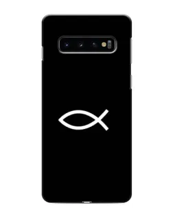 Чехол для Samsung Galaxy S10 с картинкой «Символ рыбы Jesus» Чехол для Samsung Galaxy S10 с картинкой «Символ рыбы Jesus»