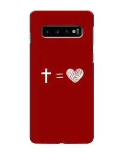 Чехол для Samsung Galaxy S10 с картинкой «Уравнение любви» Чехол для Samsung Galaxy S10 с картинкой «Уравнение любви»