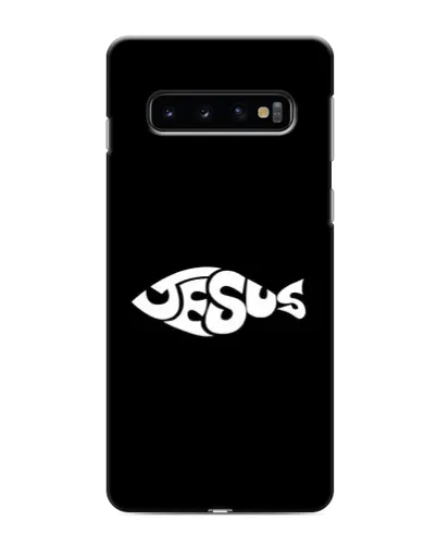 Чехол для Samsung Galaxy S10 с картинкой «Рыба Jesus» Чехол для Samsung Galaxy S10 с картинкой «Рыба Jesus»