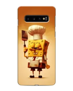 Чехол для Samsung Galaxy S10 с картинкой «Губка Боб повар»