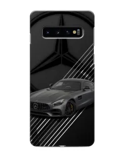 Чехол для Samsung Galaxy S10 с картинкой «Mercedes AMG — графика»