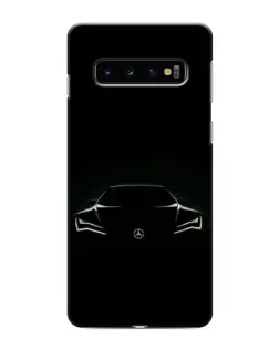 Чехол для Samsung Galaxy S10 с картинкой «Mercedes — силуэт авто» Чехол для Samsung Galaxy S10 с картинкой «Mercedes — силуэт авто»