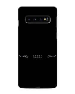 Чехол для Samsung Galaxy S10 с картинкой «Audi — световой подпись» Чехол для Samsung Galaxy S10 с картинкой «Audi — световой подпись»