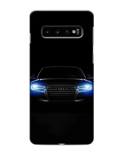 Чехол для Samsung Galaxy S10 с картинкой «Audi в неоне»