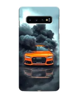 Чехол для Samsung Galaxy S10 с картинкой «Audi в облаках дыма»