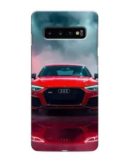 Чехол для Samsung Galaxy S10 с картинкой «Audi RS — красный стиль»