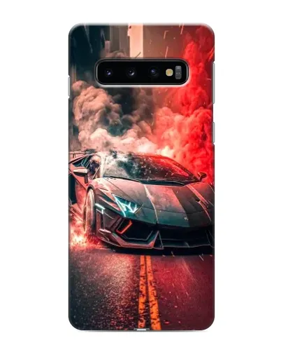 Чехол для Samsung Galaxy S10 с картинкой «Lamborghini красный дым» Чехол для Samsung Galaxy S10 с картинкой «Lamborghini красный дым»